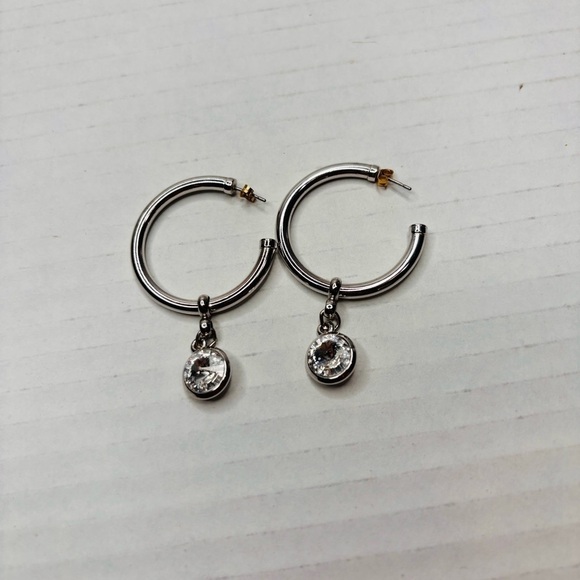 TOUCHSTONE Hoop Earrings - Picture 4 of 5